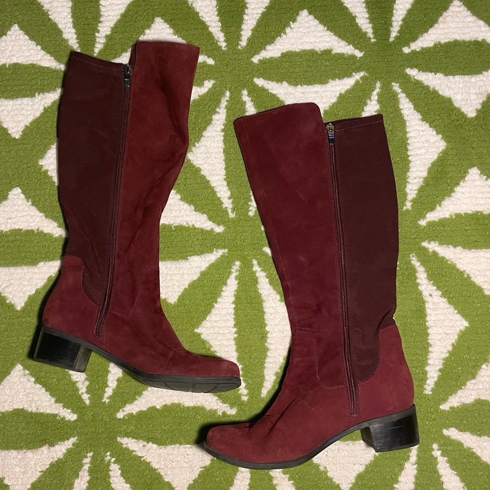 Marc Fisher Burgundy Tall Boots